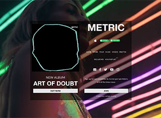 Music Web Design Design Example