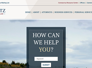 Lawyer Web Design Design Example
