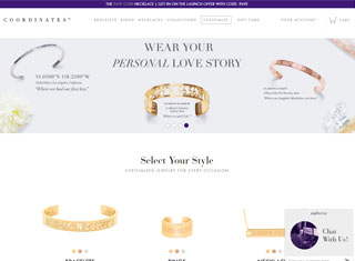 Jewelry Web Design Design Example