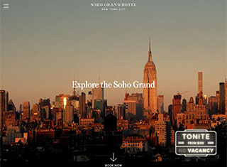 Hotel Web Design Design Example