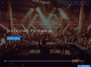 Night Club Web Design Design Example