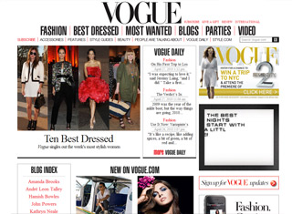 Fashion Web Design Design Example