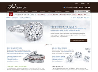 Jewelry Web Design Design Example