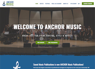 Music Web Design Design Example