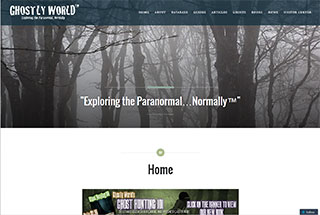 Paranormal Web Design Design Example