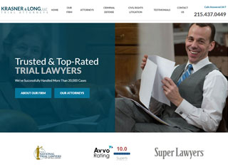 Lawyer Web Design Design Example