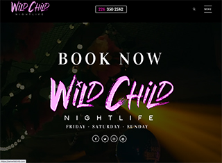 Night Club Web Design Design Example