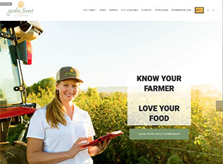 Agriculture Web Design Design Example