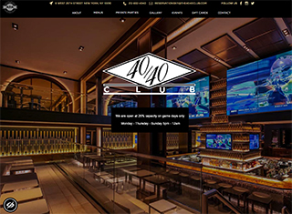 Night Club Web Design Design Example