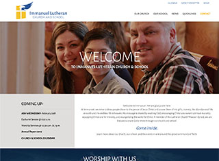 Religious Web Design Design Example