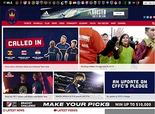 Sports Web Design Design Example