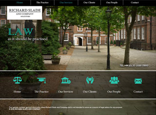 Lawyer Web Design Design Example