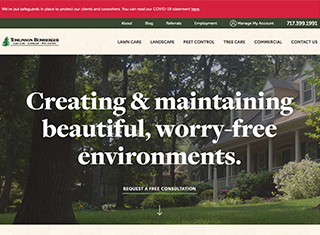 Landscaping Web Design Design Example