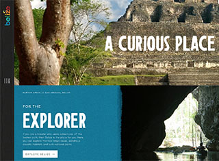 Travel Web Design Design Example