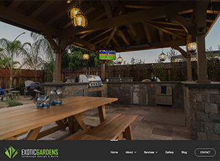 Landscaping Web Design Design Example