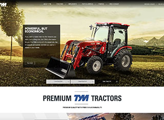 Agriculture Web Design Design Example