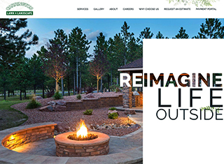 Landscaping Web Design Design Example