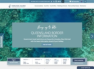 Travel Web Design Design Example