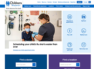 Medical Web Design Design Example