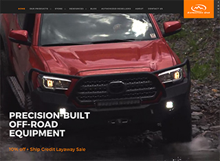 Auto Web Design Design Example