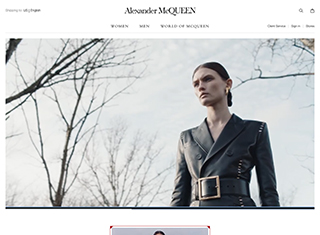 Fashion Web Design Design Example