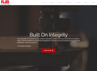 Contractor Web Design Design Example