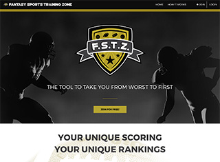 Sports Web Design Design Example