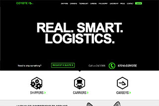 Transportation Web Design Design Example