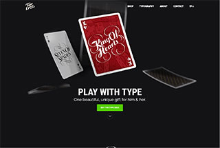 Promotional Web Design Design Example