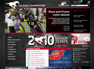 Sports Web Design Design Example