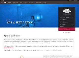 Salon / Spa Web Design Design Example