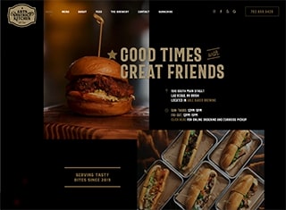 Restaurant Web Design Design Example