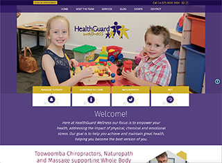 Chiropractor Web Design Design Example