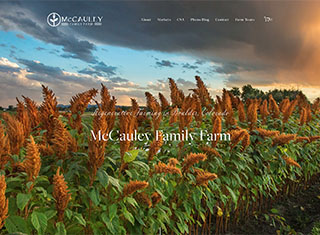 Agriculture Web Design Design Example