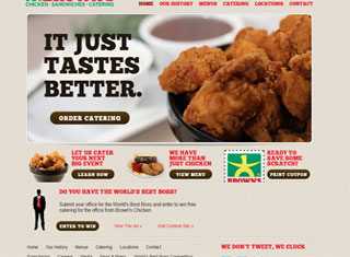 Restaurant Web Design Design Example