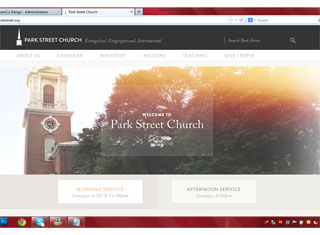 Religious Web Design Design Example