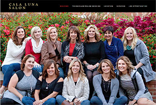 Salon / Spa Web Design Design Example