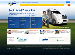 Transportation Web Design Design Example