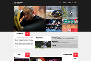 Sports Web Design Design Example