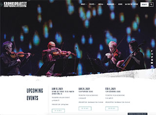 Music Web Design Design Example