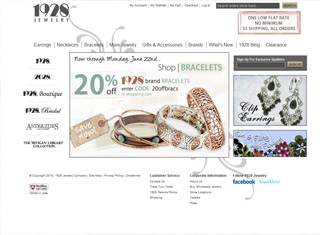 Jewelry Web Design Design Example