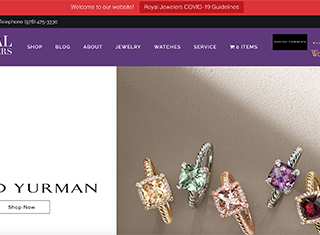 Jewelry Web Design Design Example