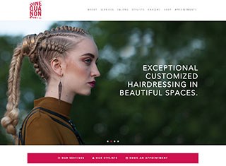 Salon / Spa Web Design Design Example