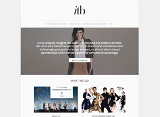 Entertainment Web Design Design Example