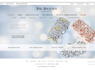 Jewelry Web Design Design Example