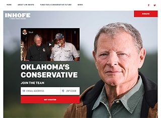 Political Web Design Design Example