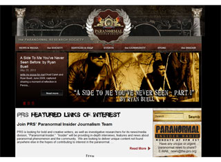 Paranormal Web Design Design Example