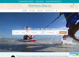 Travel Web Design Design Example