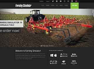 Agriculture Web Design Design Example