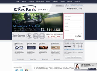 Lawyer Web Design Design Example